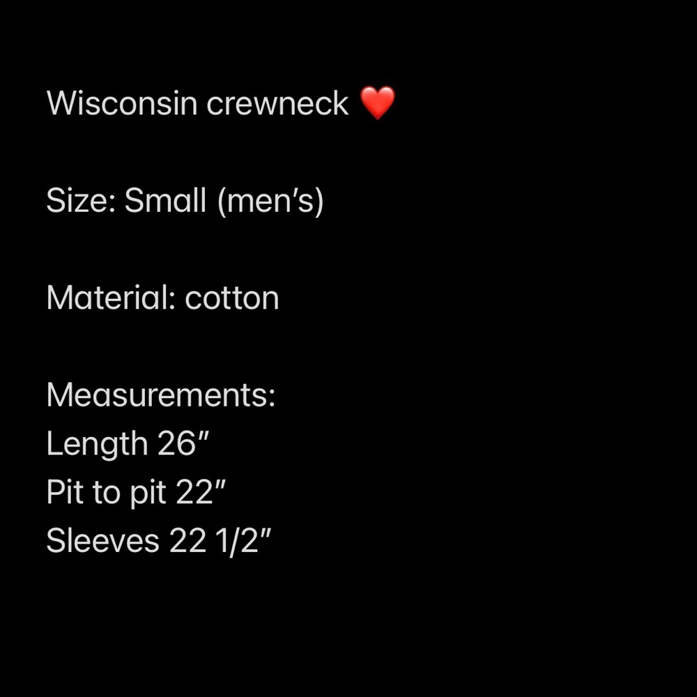 Red Wisconsin Sweatshirt - Picture 7 of 7
